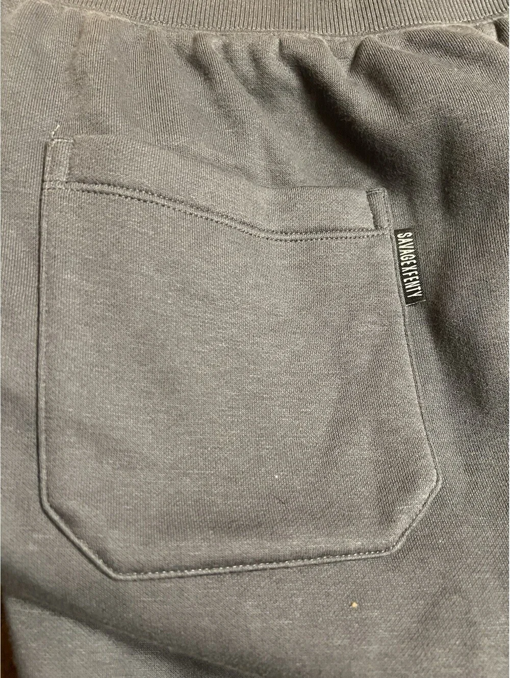 Savage x Fenty By Rihanna Holograph Logo Jogger Sweatpants Men's Size 2XL Gray